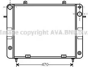 AVA OL 2152 - Radiatore, Raffreddamento motore www.autoricambi360.it