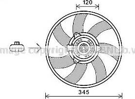 AVA OL 7566 - Ventola, Raffreddamento motore www.autoricambi360.it