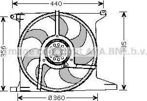 AVA OL7512 - Ventola, Raffreddamento motore www.autoricambi360.it