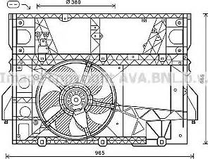 AVA OL7589 - Ventola, Raffreddamento motore www.autoricambi360.it
