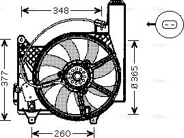 AVA OL 7531 - Ventola, Raffreddamento motore www.autoricambi360.it