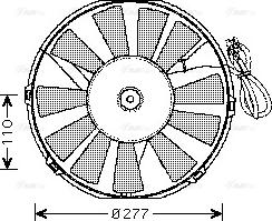 AVA OL 7523 - Ventola, Raffreddamento motore www.autoricambi360.it