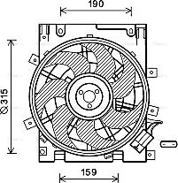 AVA OL7604 - Ventola, Raffreddamento motore www.autoricambi360.it