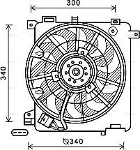 AVA OL7635 - Ventola, Raffreddamento motore www.autoricambi360.it