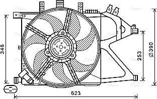 AVA OL7672 - Ventola, Raffreddamento motore www.autoricambi360.it