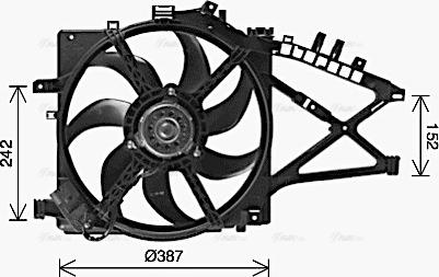 AVA OL7741 - Ventola, Raffreddamento motore www.autoricambi360.it