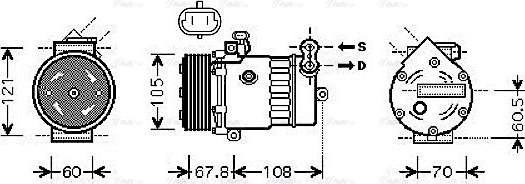 AVA OLAK477 - Compressore, Climatizzatore www.autoricambi360.it