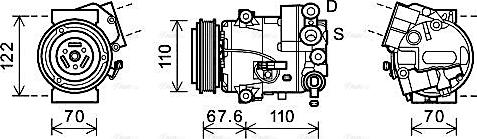 AVA OLAK606 - Compressore, Climatizzatore www.autoricambi360.it