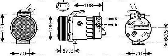 AVA OLAK139 - Compressore, Climatizzatore www.autoricambi360.it