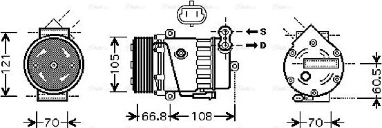AVA OLAK389 - Compressore, Climatizzatore www.autoricambi360.it