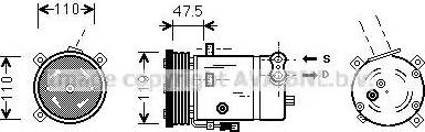AVA OL K277 - Compressore, Climatizzatore www.autoricambi360.it
