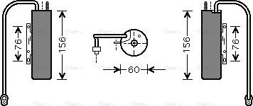 AVA OL D458 - Essiccatore, Climatizzatore www.autoricambi360.it
