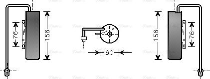 AVA OL D336 - Essiccatore, Climatizzatore www.autoricambi360.it