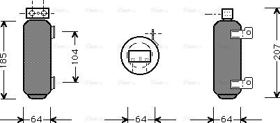 AVA OL D282 - Essiccatore, Climatizzatore www.autoricambi360.it