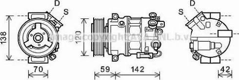 AVA OLK576 - Compressore, Climatizzatore www.autoricambi360.it