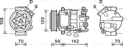 AVA OLK577 - Compressore, Climatizzatore www.autoricambi360.it