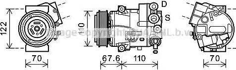 AVA OLK605 - Compressore, Climatizzatore www.autoricambi360.it