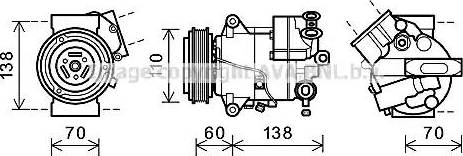 AVA OLK607 - Compressore, Climatizzatore www.autoricambi360.it