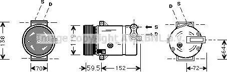 AVA OL K318 - Compressore, Climatizzatore www.autoricambi360.it