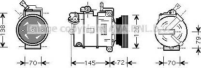 AVA OL K376 - Compressore, Climatizzatore www.autoricambi360.it