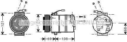 AVA OL K373 - Compressore, Climatizzatore www.autoricambi360.it