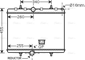 AVA PE2314 - Radiatore, Raffreddamento motore www.autoricambi360.it