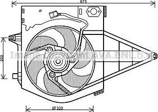AVA PE 7546 - Ventola, Raffreddamento motore www.autoricambi360.it