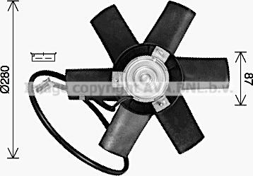 AVA PE7562 - Ventola, Raffreddamento motore www.autoricambi360.it
