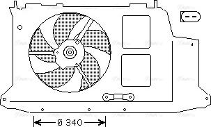 AVA PE7532 - Ventola, Raffreddamento motore www.autoricambi360.it