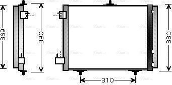 AVA PEA5295D - Condensatore, Climatizzatore www.autoricambi360.it