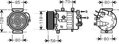 AVA PEAK322 - Compressore, Climatizzatore www.autoricambi360.it