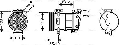 AVA PE K316 - Compressore, Climatizzatore www.autoricambi360.it