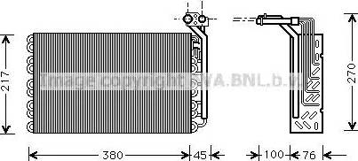 AVA PE V010 - Evaporatore, Climatizzatore www.autoricambi360.it