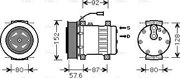 AVA RE K078 - Compressore, Climatizzatore www.autoricambi360.it