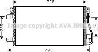 AVA RT 5348 - Condensatore, Climatizzatore www.autoricambi360.it