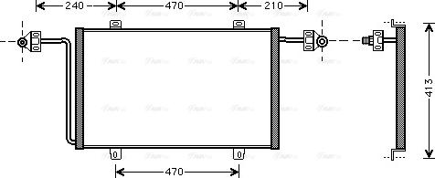 AVA RT 5278 - Condensatore, Climatizzatore www.autoricambi360.it