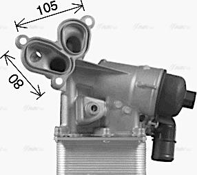 AVA RT3631H - Radiatore olio, Olio motore www.autoricambi360.it
