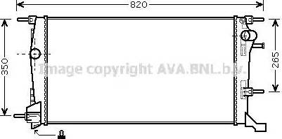 AVA RT 2409 - Radiatore, Raffreddamento motore www.autoricambi360.it