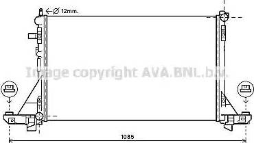 AVA RT2560 - Radiatore, Raffreddamento motore www.autoricambi360.it