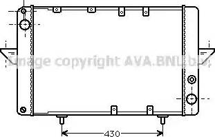 AVA RT 2035 - Radiatore, Raffreddamento motore www.autoricambi360.it