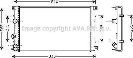 AVA RT 2276 - Radiatore, Raffreddamento motore www.autoricambi360.it