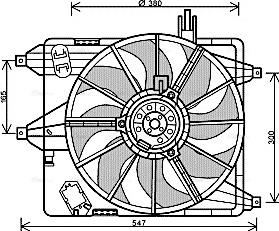 AVA RT 7544 - Ventola, Raffreddamento motore www.autoricambi360.it