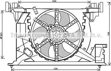 AVA RT 7545 - Ventola, Raffreddamento motore www.autoricambi360.it