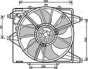 AVA RT 7541 - Ventola, Raffreddamento motore www.autoricambi360.it