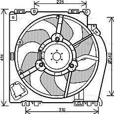 AVA RT 7542 - Ventola, Raffreddamento motore www.autoricambi360.it
