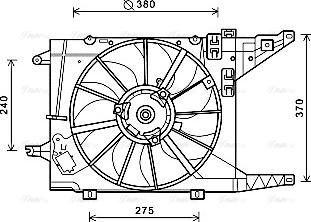 AVA RT7550 - Ventola, Raffreddamento motore www.autoricambi360.it