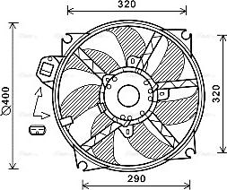 AVA RT7563 - Ventola, Raffreddamento motore www.autoricambi360.it