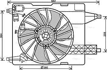 AVA RT7539 - Ventola, Raffreddamento motore www.autoricambi360.it