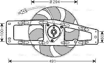 AVA RT 7535 - Ventola, Raffreddamento motore www.autoricambi360.it