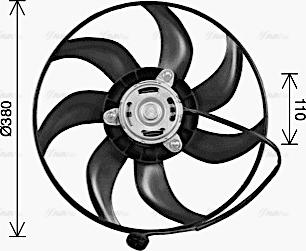 AVA RT7675 - Ventola, Raffreddamento motore www.autoricambi360.it